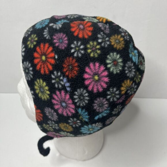 Turtle Fur Floral Fleece Beanie Winter Hat Kids Size 2-7 Years - Picture 5 of 10